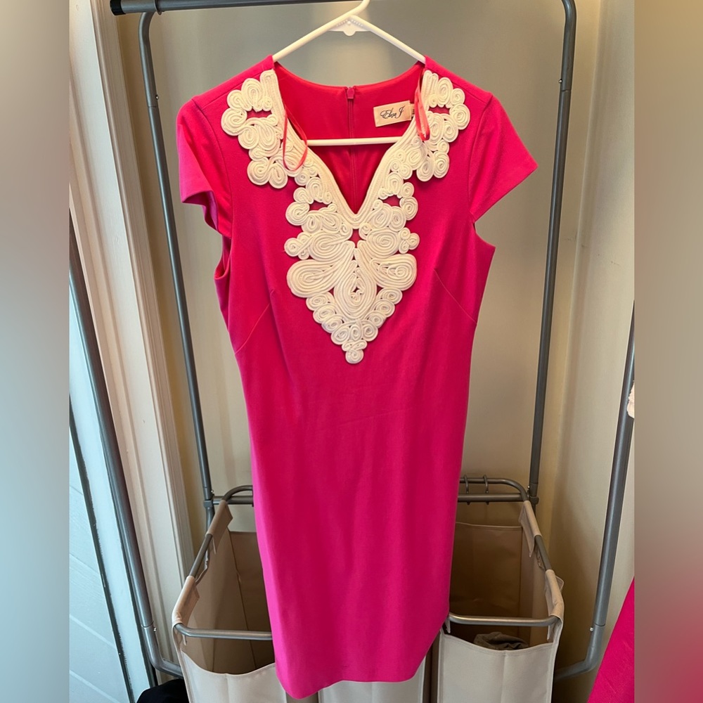 Bright pink cocktail dress